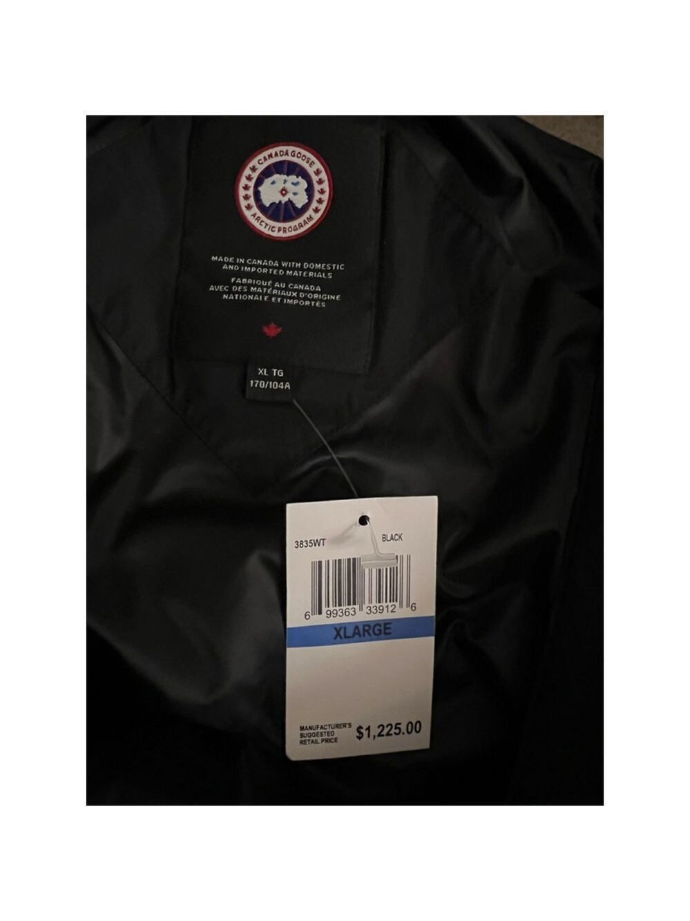 NWT Canada Goose Lyndale Hooded Down Puffer Jacket in Black, Size XL $1225 - Picture 5 of 12